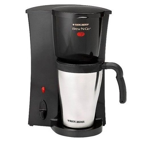 Black & Decker Brew 'N Go Personal Coffeemaker and 15oz. Travel Mug