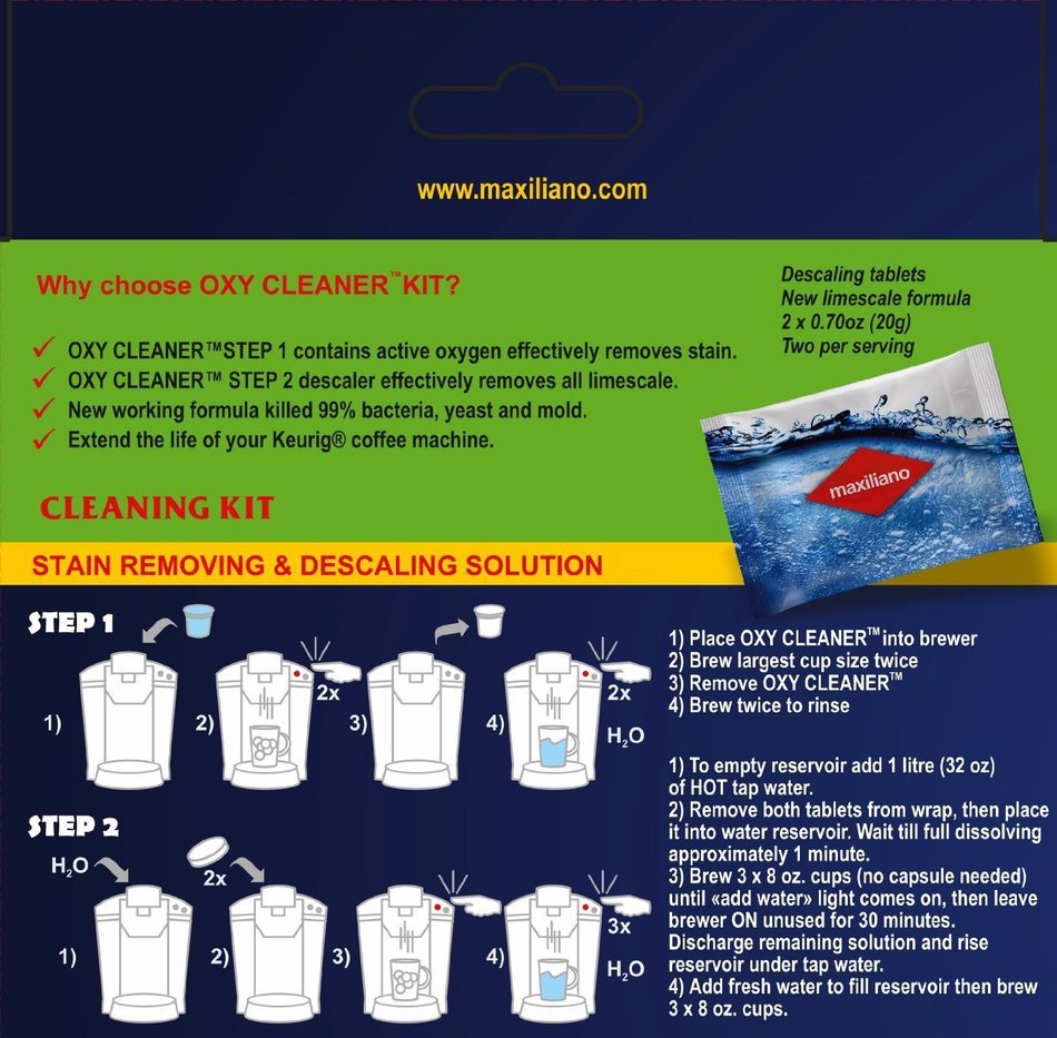 Descaling Kit, Descaler for Keurig 2.0, For all KCup Brewers