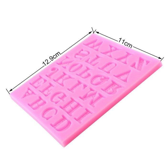 Mujiang Fondant Letter Mold Candy Making Tools Silicone Alphabet Molds