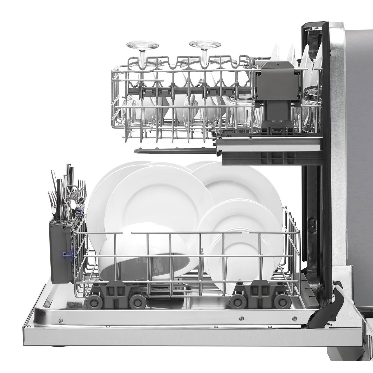 Whirlpool Monochromatic Stainless Steel Dishwasher N3 free image download