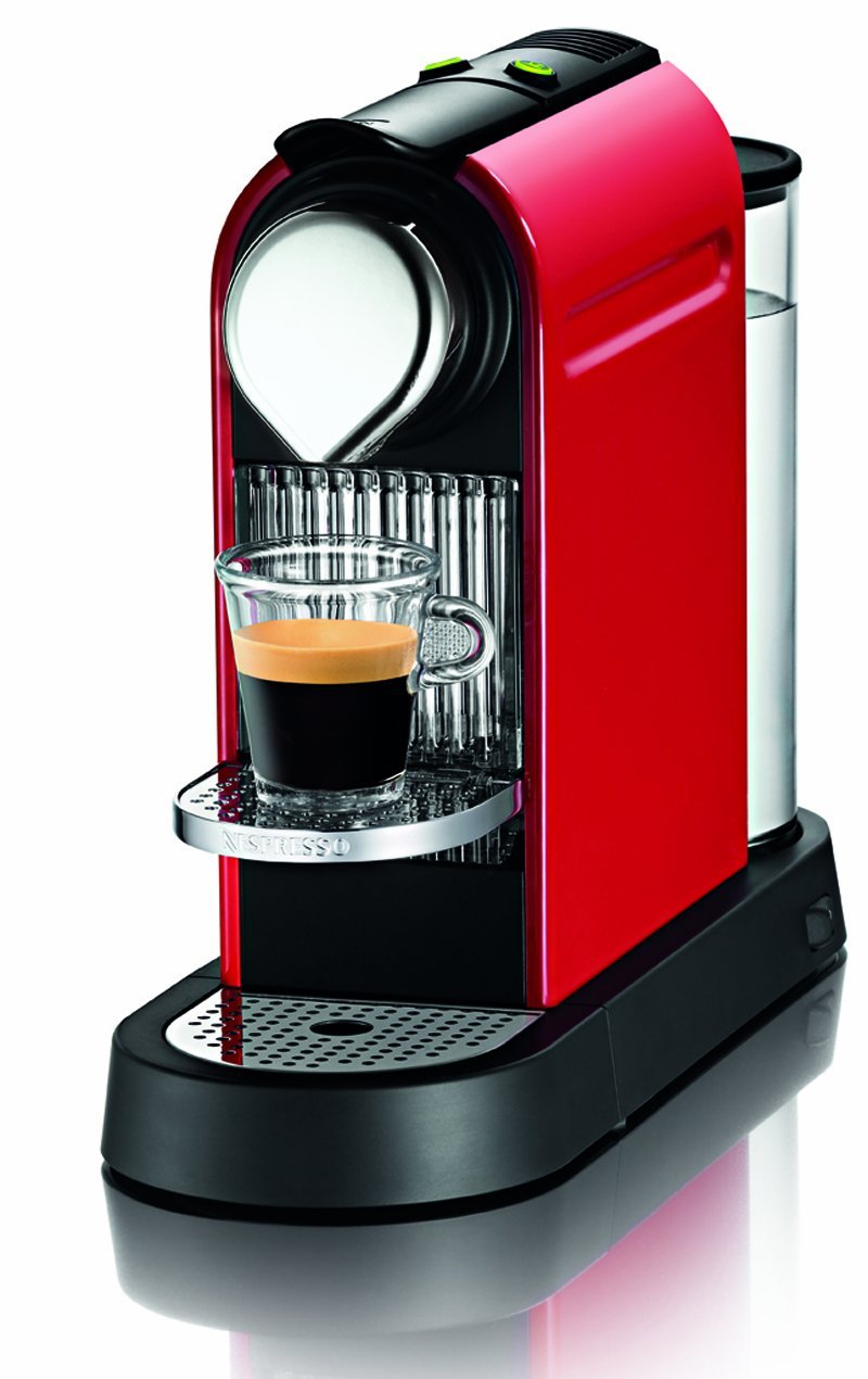 Nespresso Citiz C110usre Household Espresso Coffee Maker, Fire Engine Red with 16 Startup