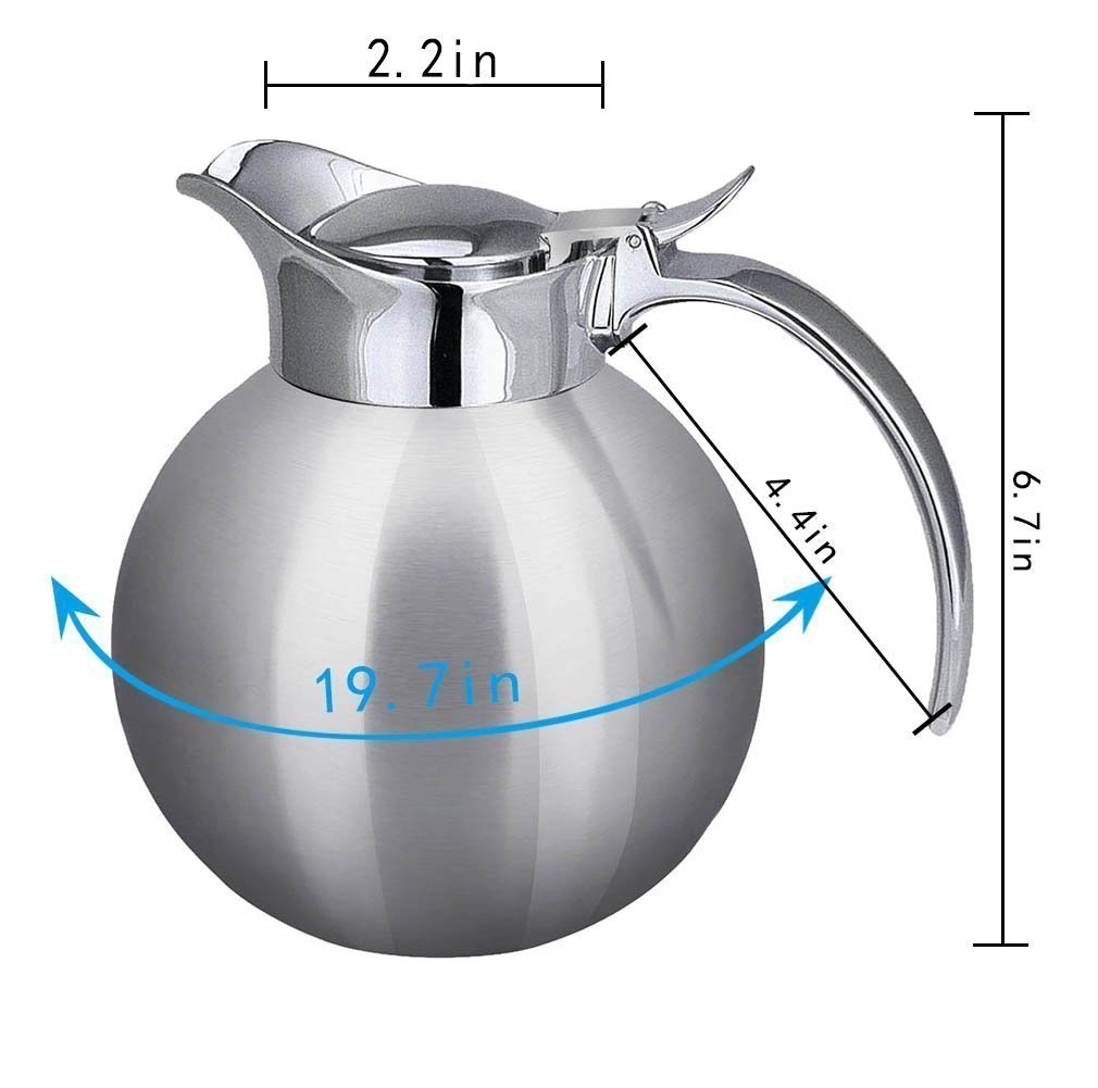 Panesor 1.2 Liter(41 Ounce) Double Vacuum Insulated Stainless Steel