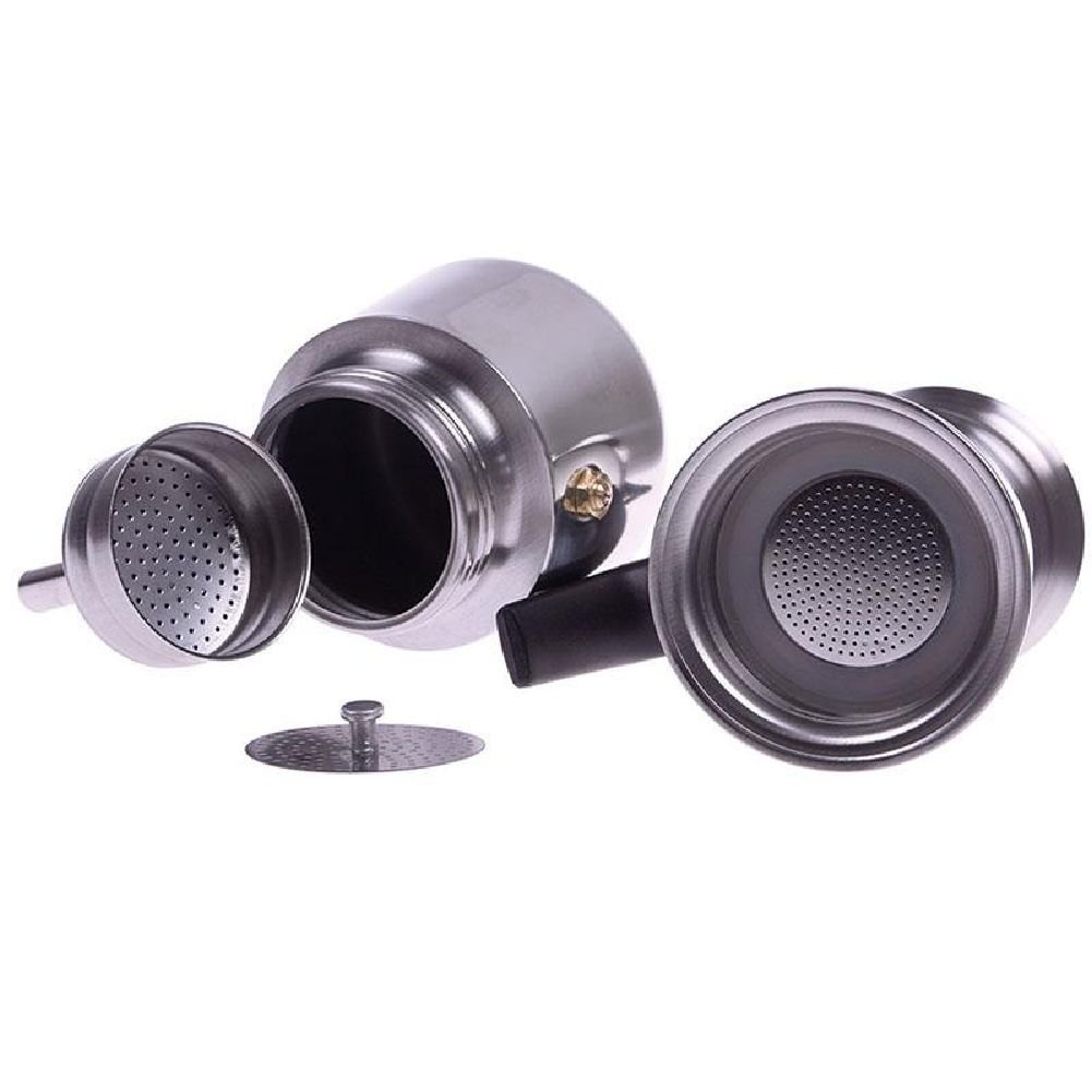 Eachbid Smart applied 2 Cup Stainless Steel Moka Espresso Latte