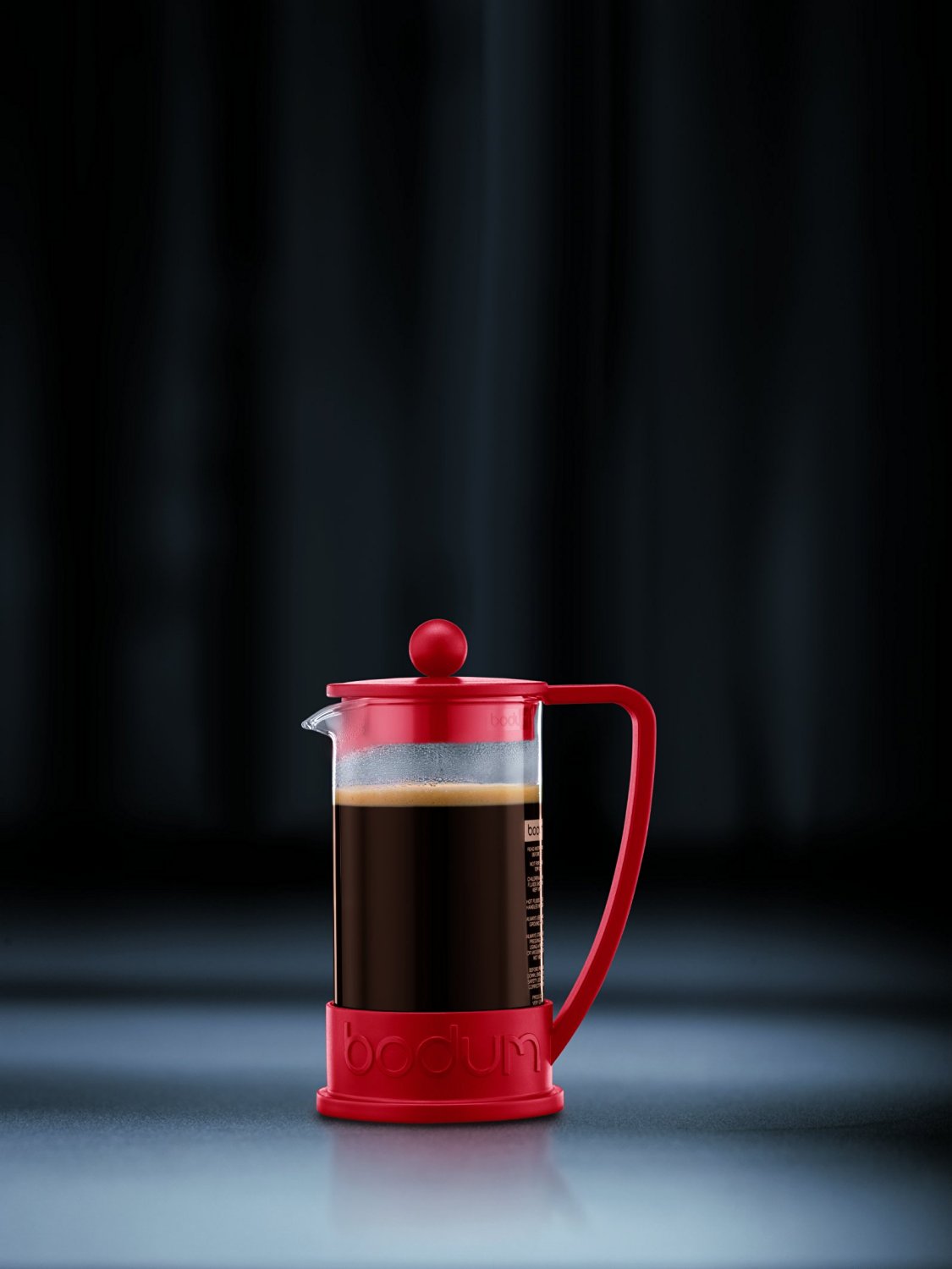 Bodum Brazil Three Cup French Press Coffee Maker Red N3 free image