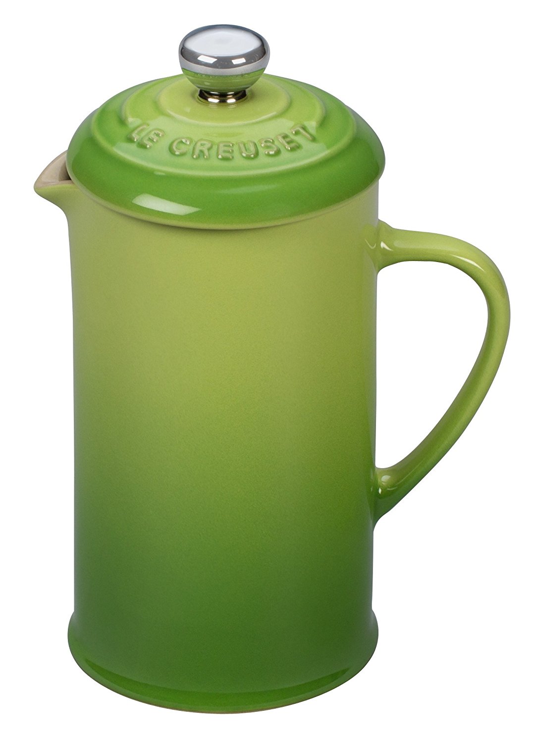 Le Creuset of America Stoneware Petite French Press, 12 oz, Cherry N5