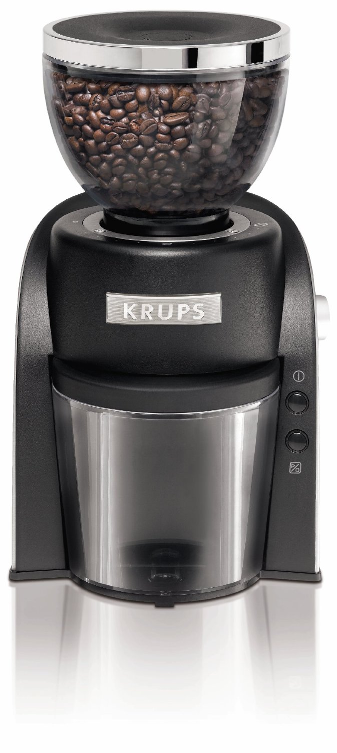 KRUPS GX6000 Burr Coffee Grinder with Grind Size and Cup Selection, 8