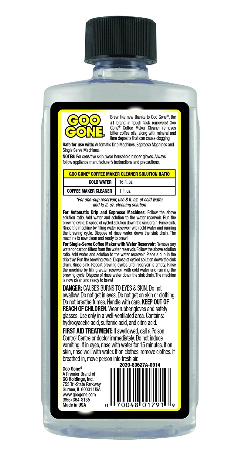 Goo Gone Coffee Maker Cleaner, 8 Fluid Ounce N10 free image download