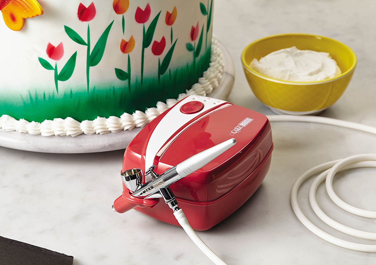 Cake Boss Decorating Tools Airbrushing Kit, Red N9 free image download
