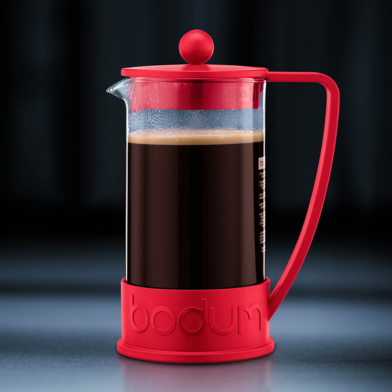 Bodum Brazil Three Cup French Press Coffee Maker Red N5 free image