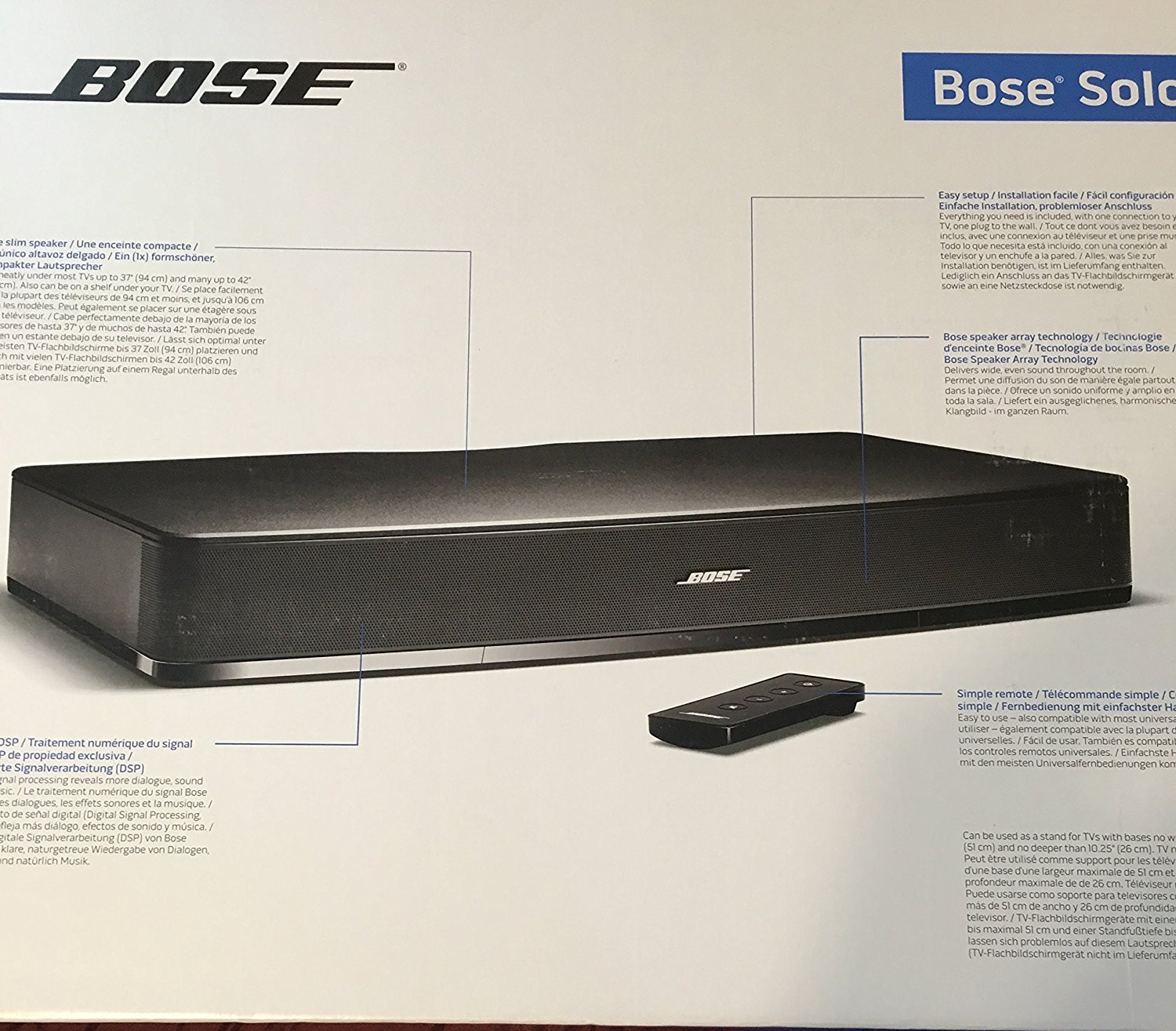 Bose® Solo TV sound system N4 free image download