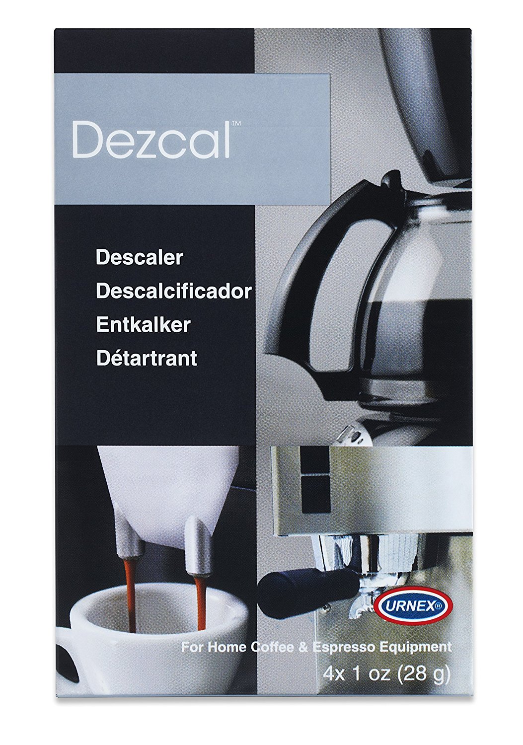 Urnex Dezcal Home Activated Descaler, For Home Coffee & Espresso Equipt