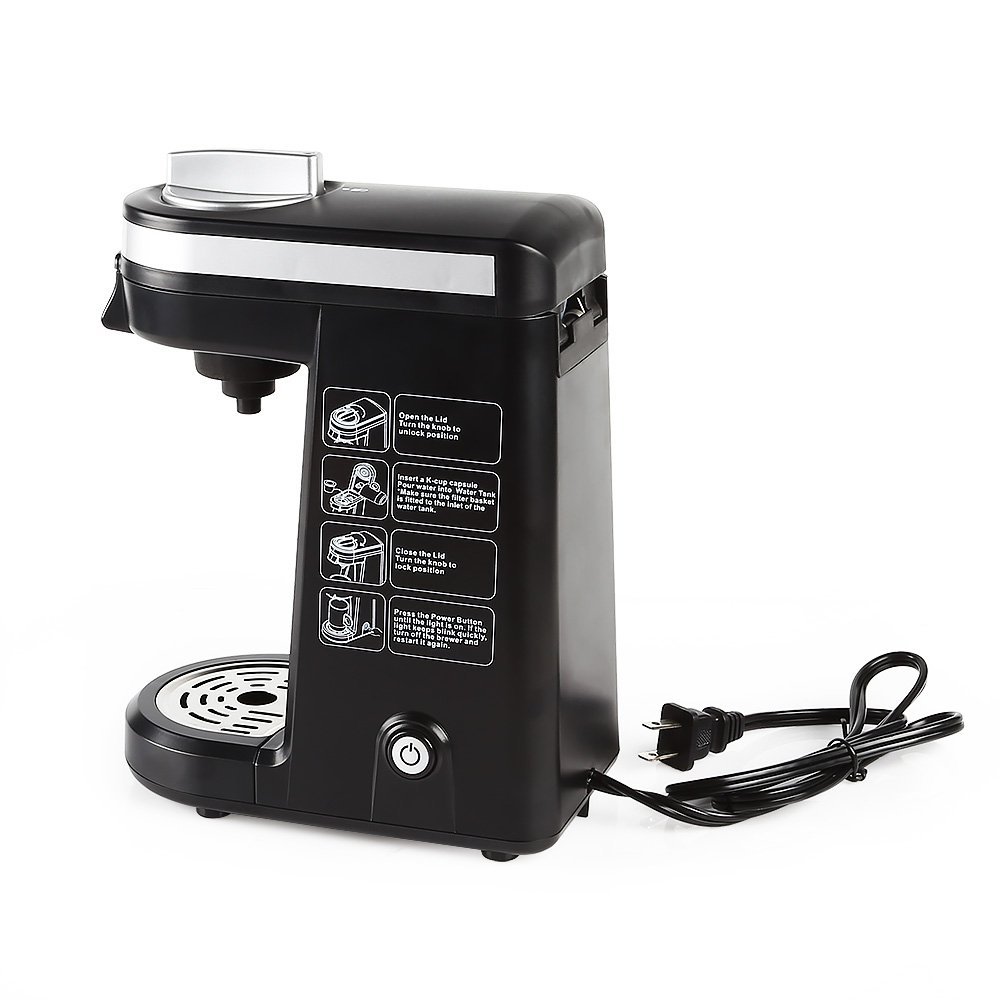 Kcup Coffee Maker, Single K Cups Coffeemaker Machine, Black N7 free