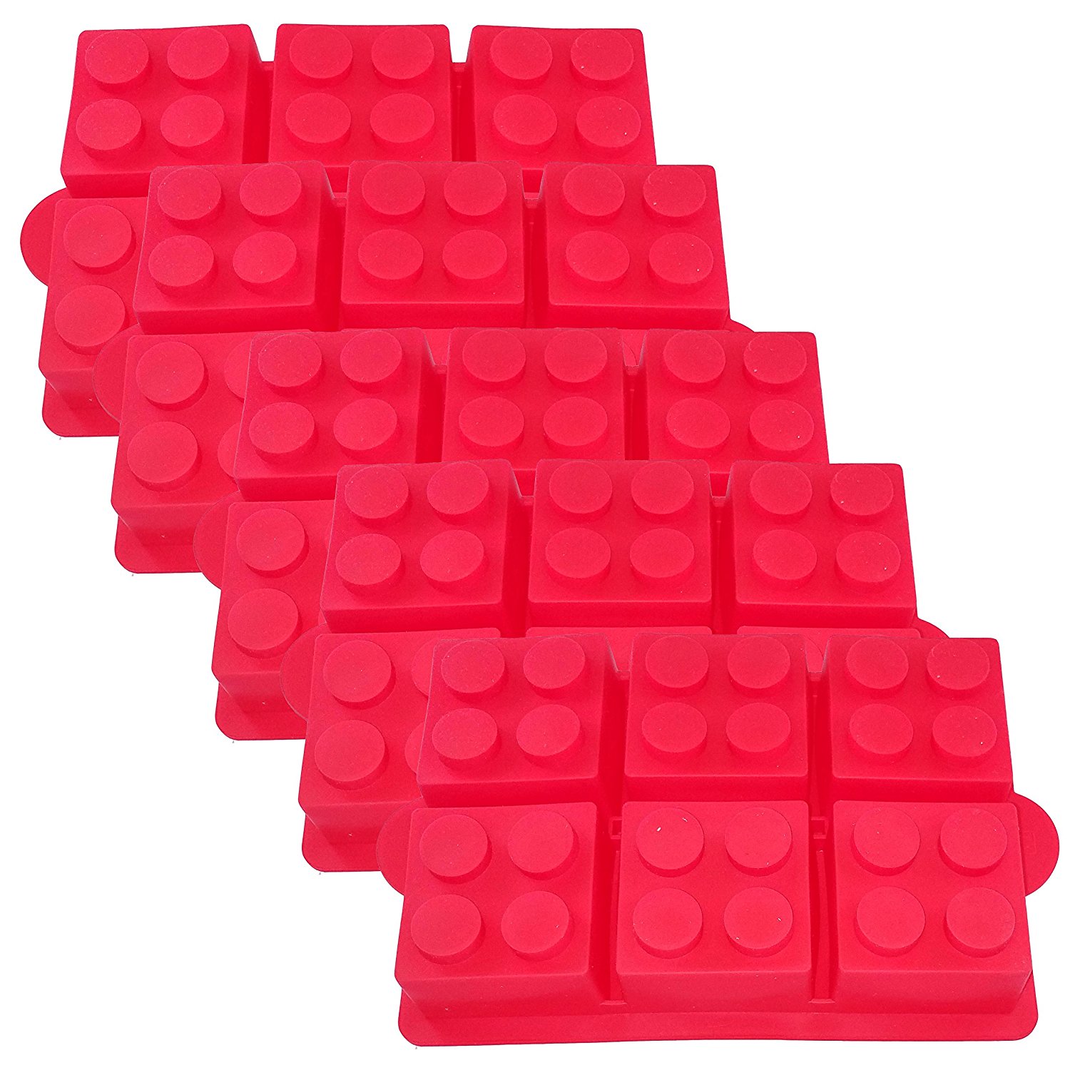 Building Brick Silicone Ice Cube Tray, Jello, Gummy Candy & Cake Baking