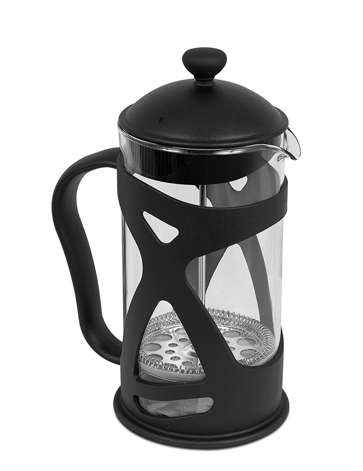 Best French Press 8 Cups Coffee Maker Glass Body Black