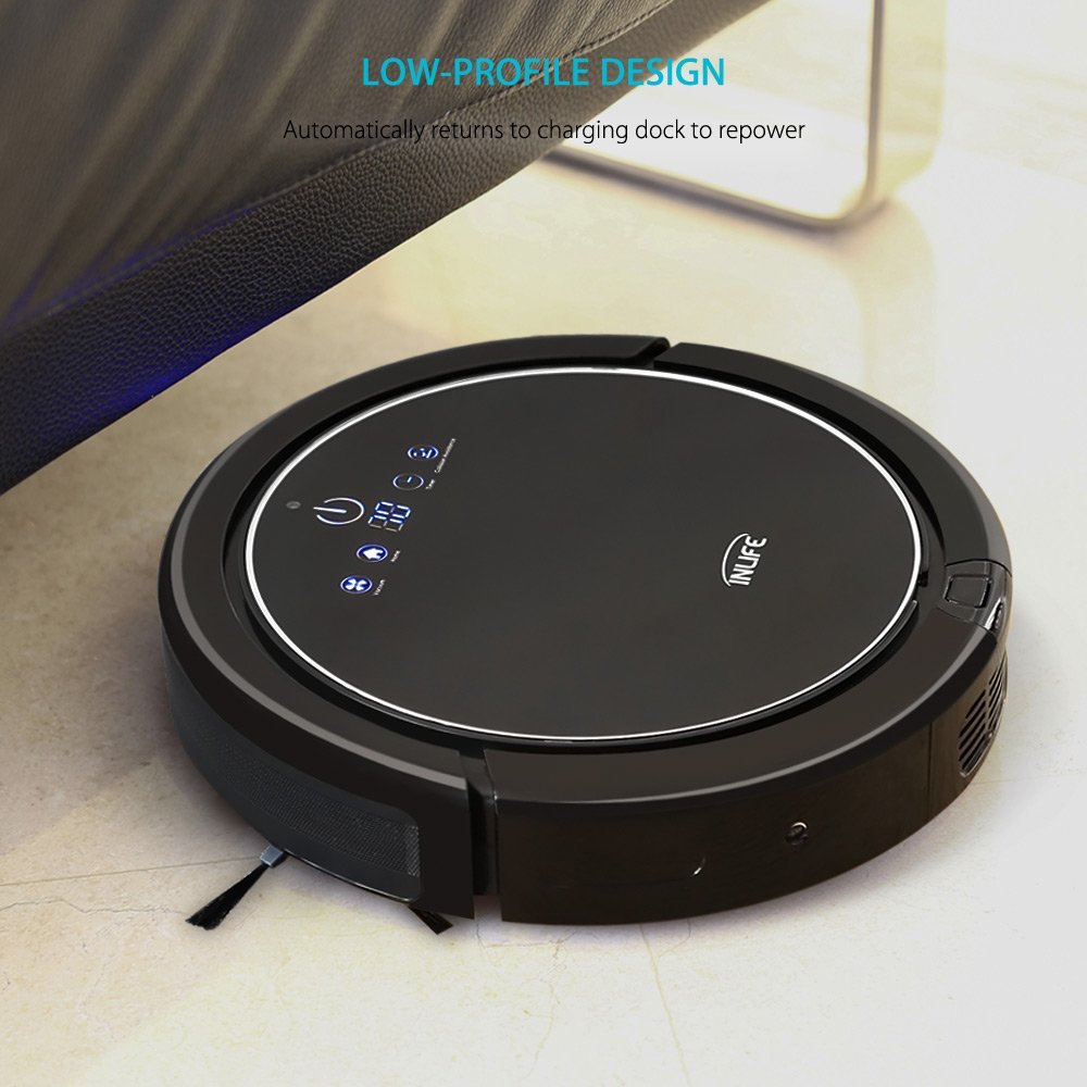 INLIFE Robotic Vacuum Cleaner Automatic Floor Cleaner with Self Charging and Wet /Dry Mop N3