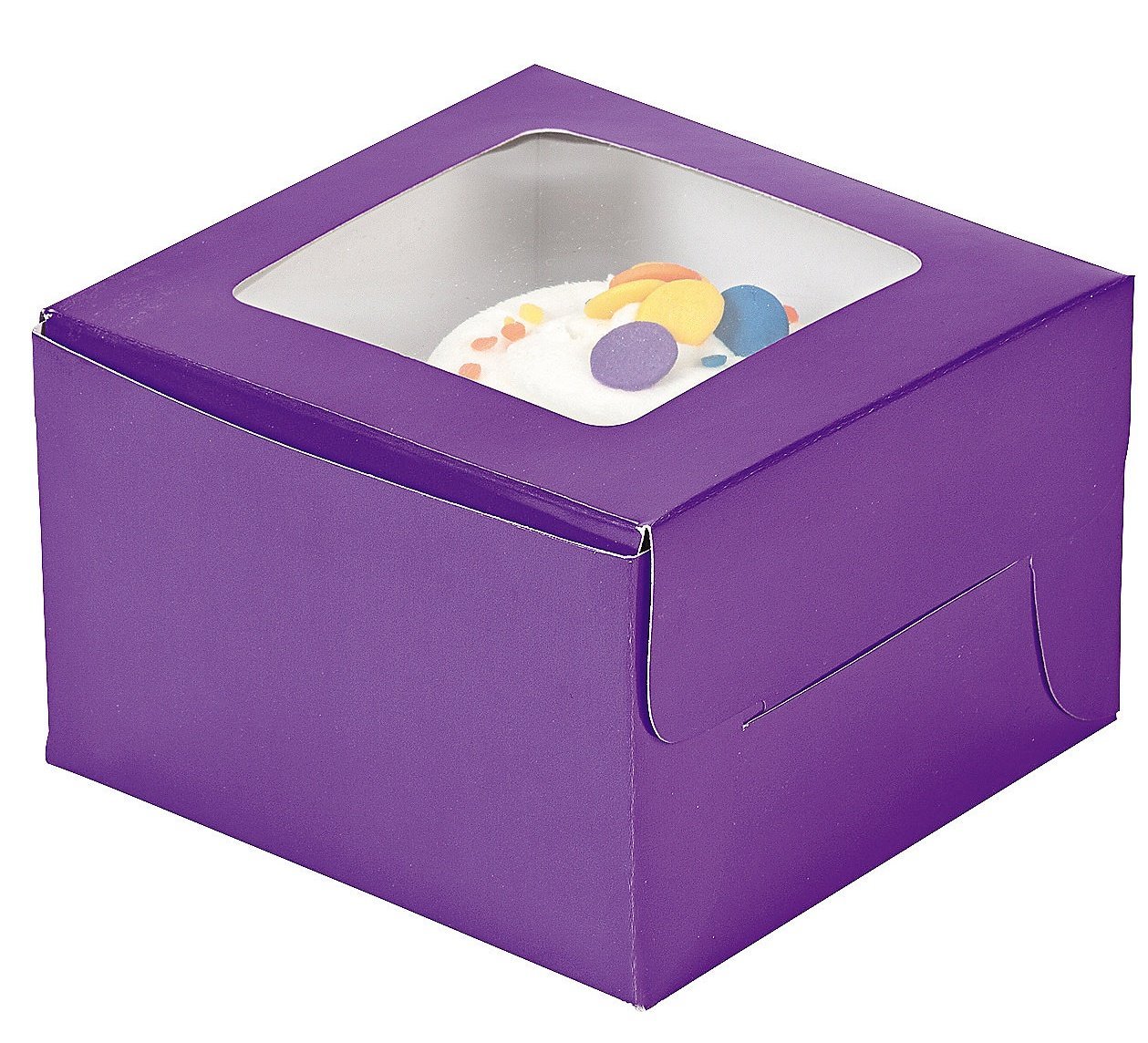 Dozen Purple Cupcake Boxes free image download
