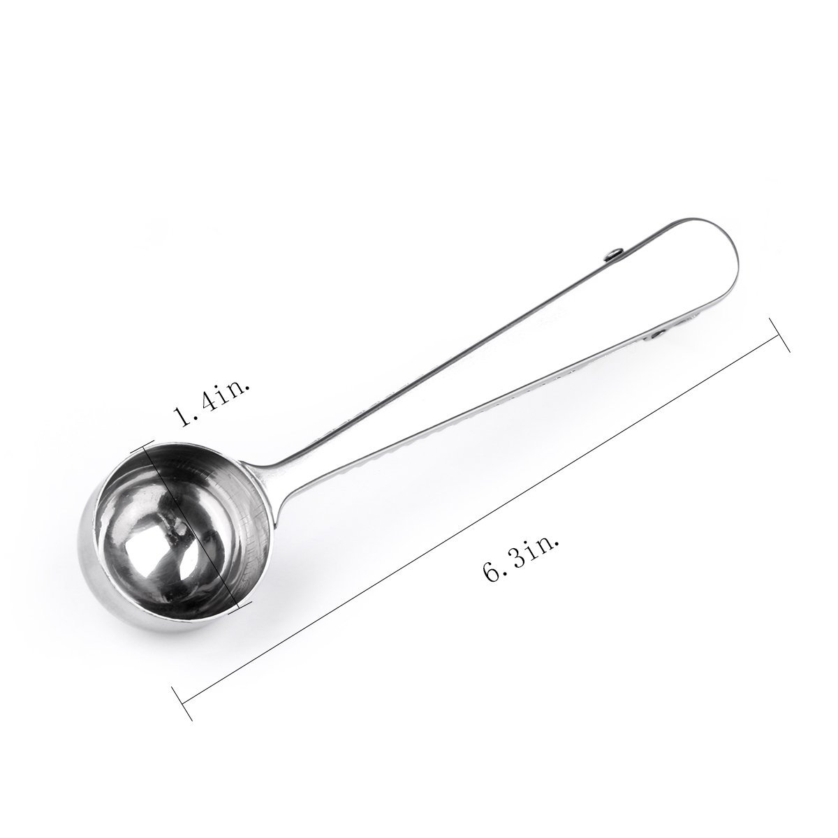 Delidge Coffee Scoop/Spoon with Bag Clip, Stainless Steel Measuring