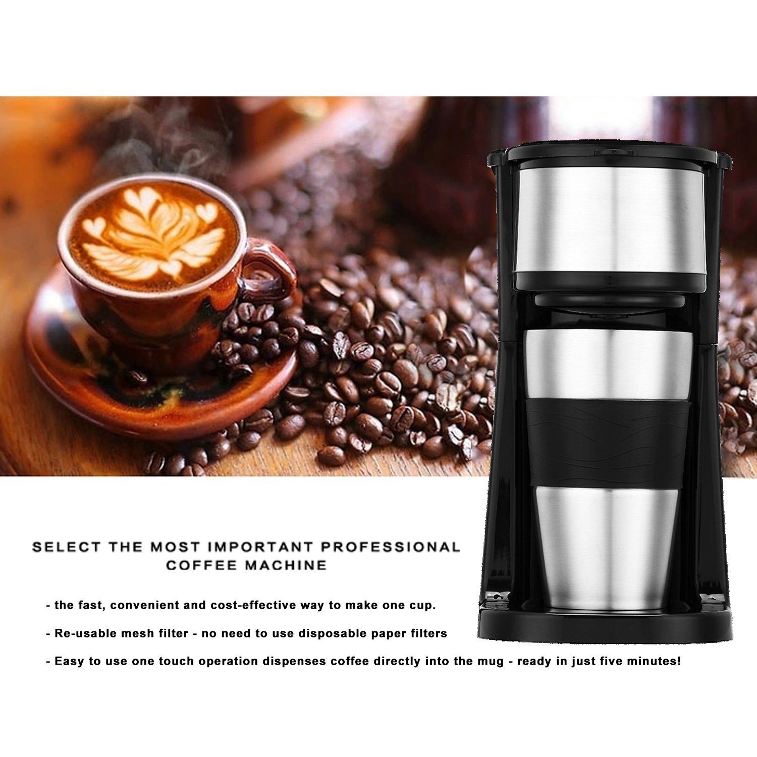 Coffee Machine Yummy Sam® Professional Coffee Maker Single Serve