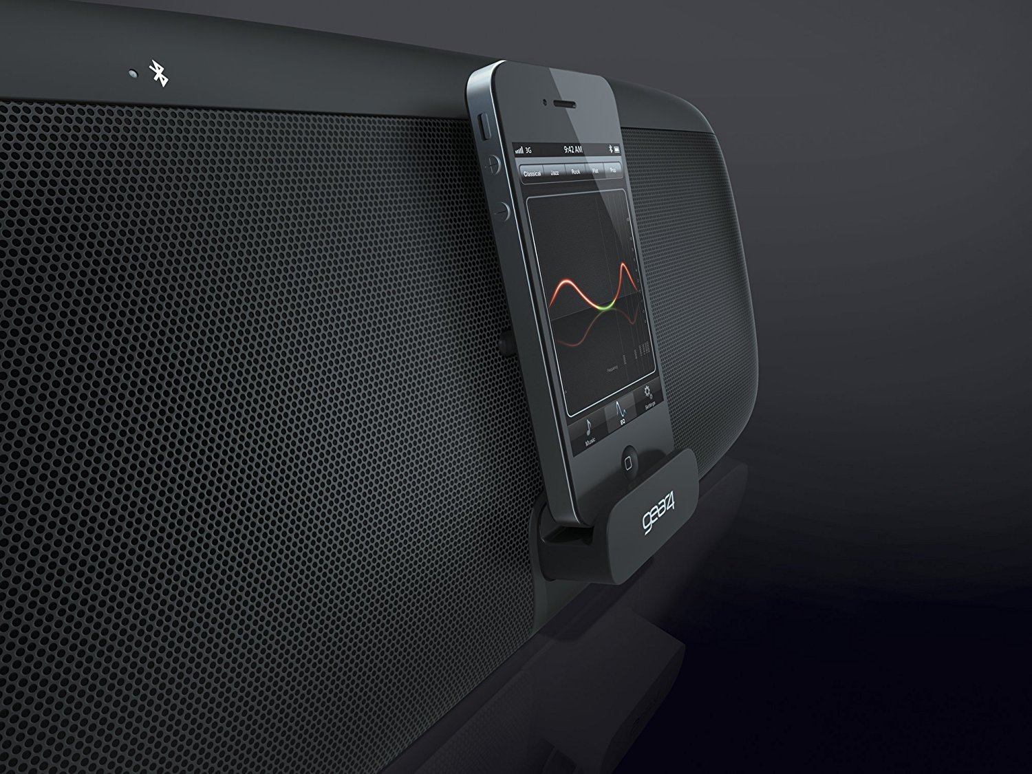 Gear4 HouseParty Portable Docking Speakers for MP3 Players (Black) N8