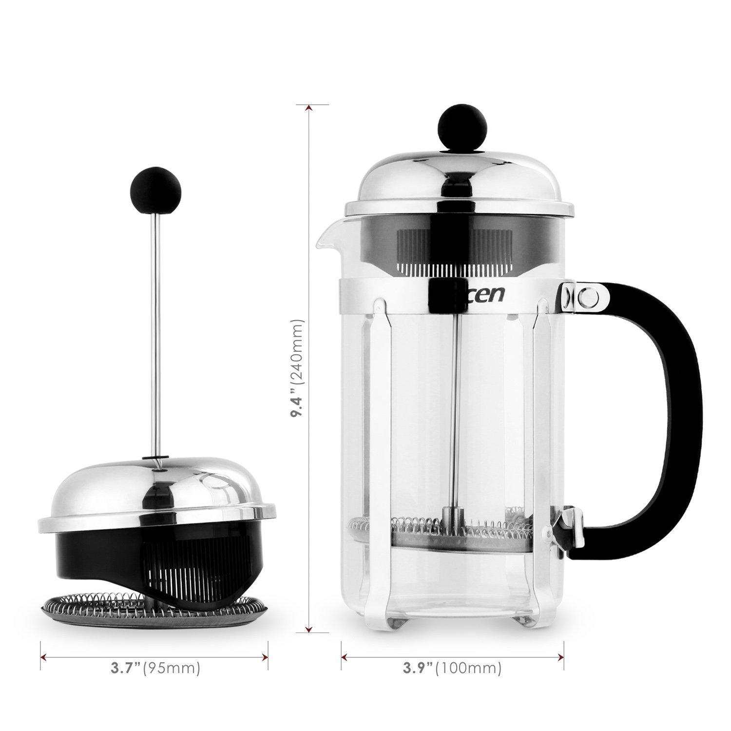 Decen French Press Coffee & Tea Maker 1 Liter, 8 Cups, 34 Oz N6 free image download