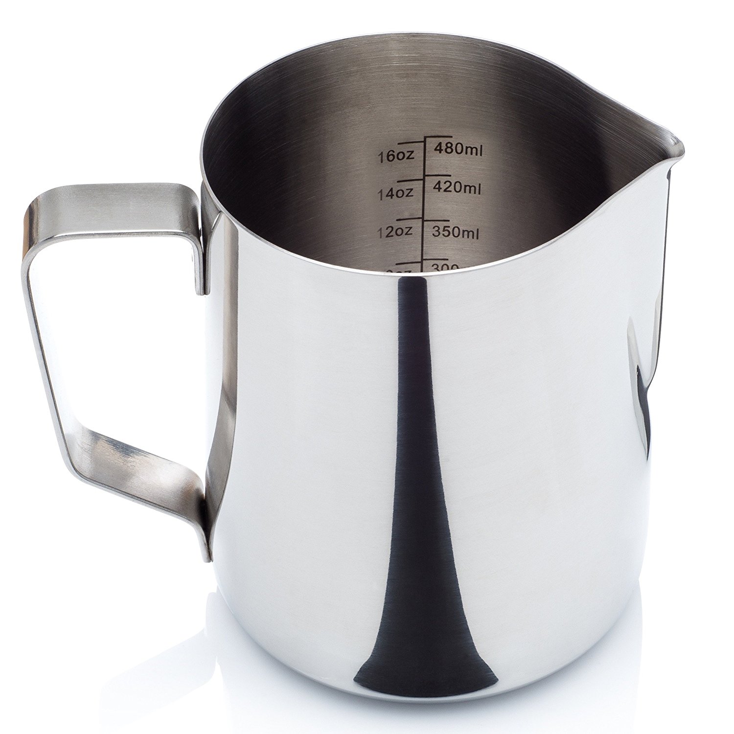 Luxica Stainless Steel Milk Frothing Pitcher with Measurement