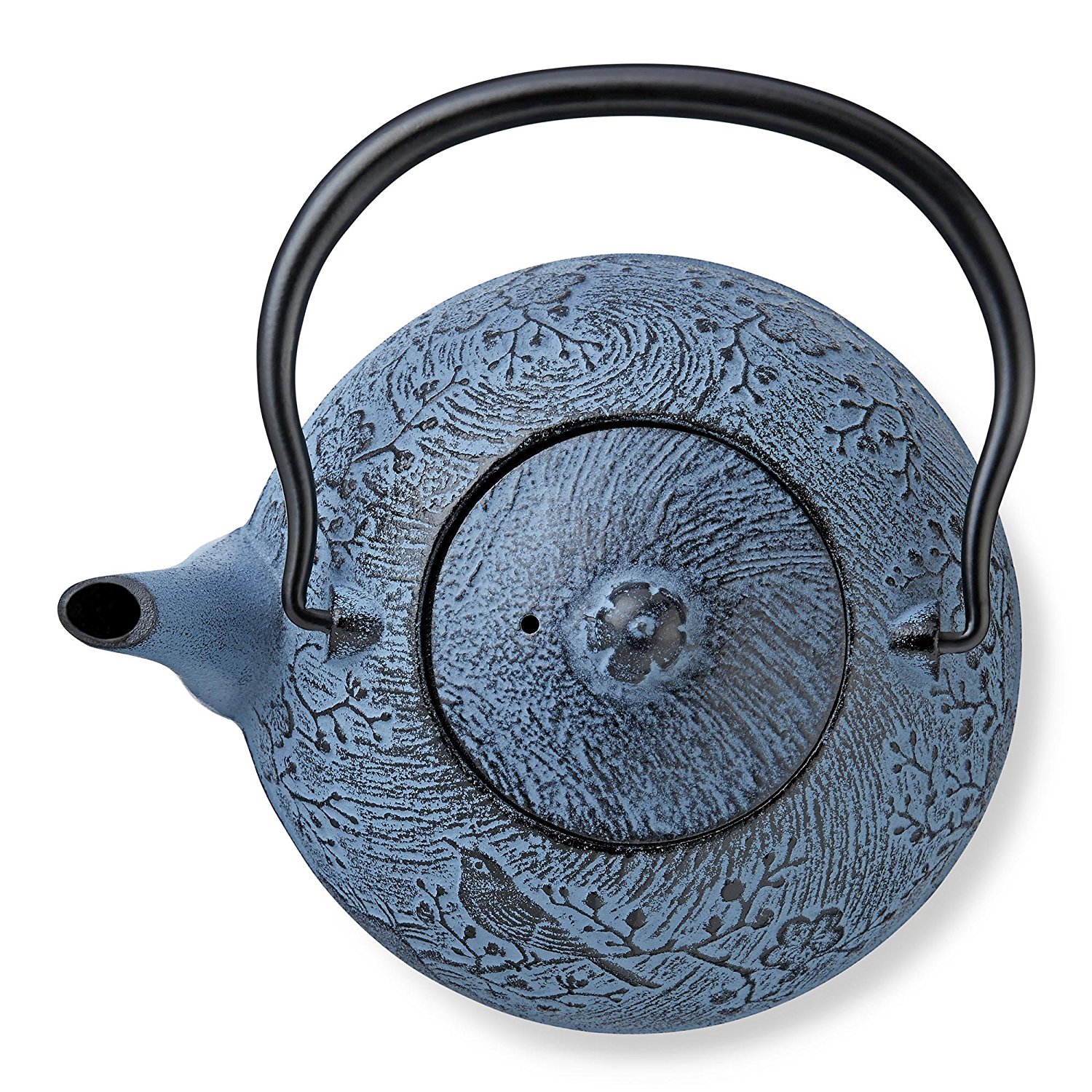 Blue Maromi Bird Cast Iron Teapot by Teavana free image download