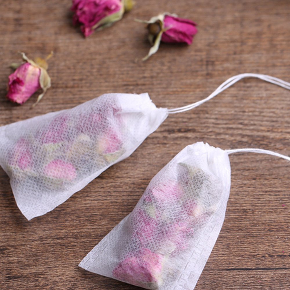 Gosear 100 PCS Disposable Tea Bag Drawstring Seal Filter Tea Bag 5.5 x