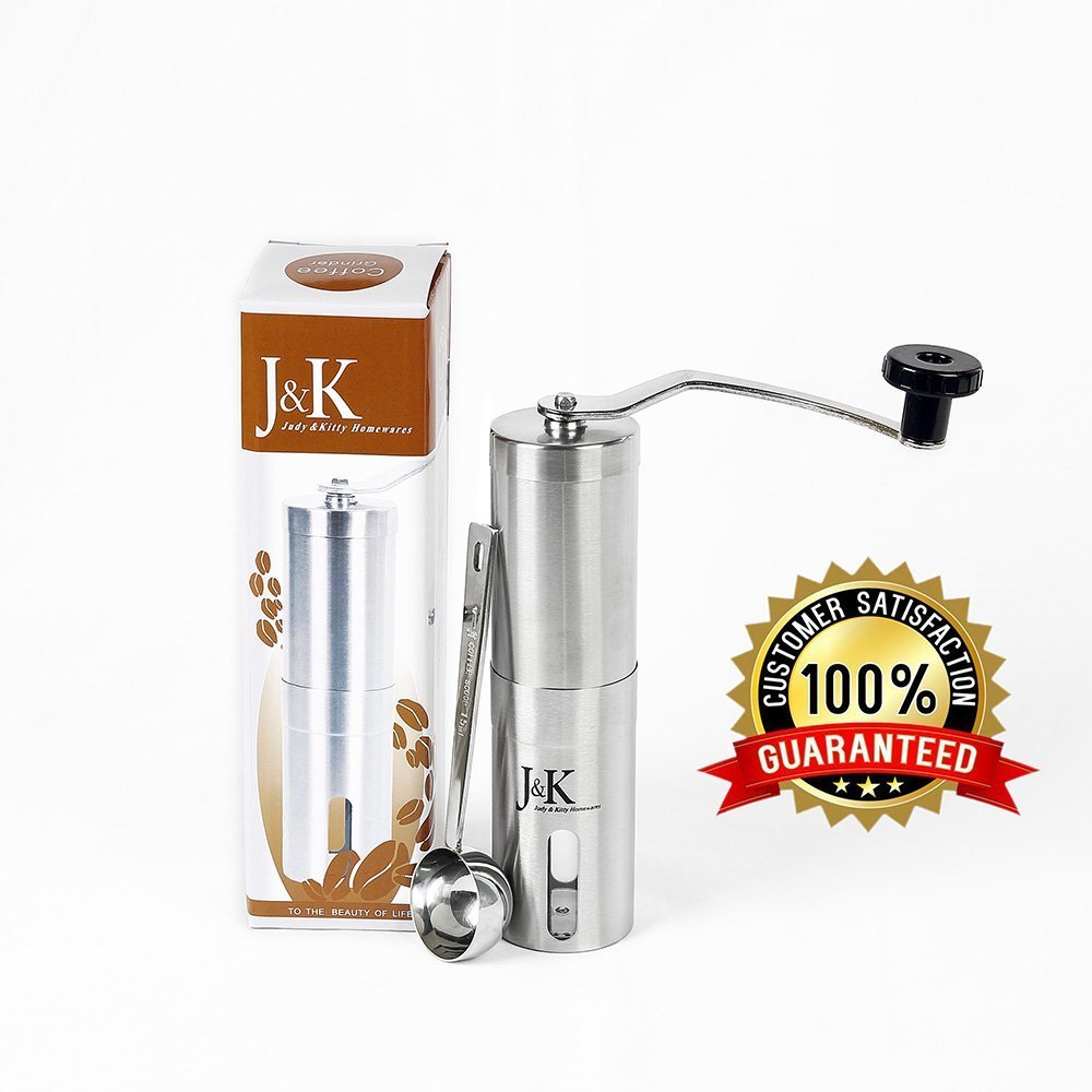 J.K Manual Ceramic Burr Coffee Grinder or Mill,Hand Mill Sleek