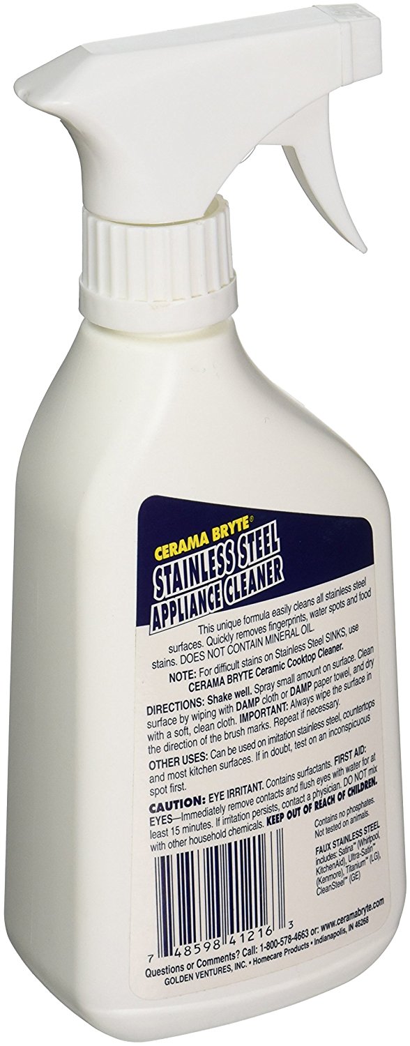 CERAMA BRYTE 40616 STAINLESS STEEL APPLIANCE CLEANER CERAMA BRYTE 40616