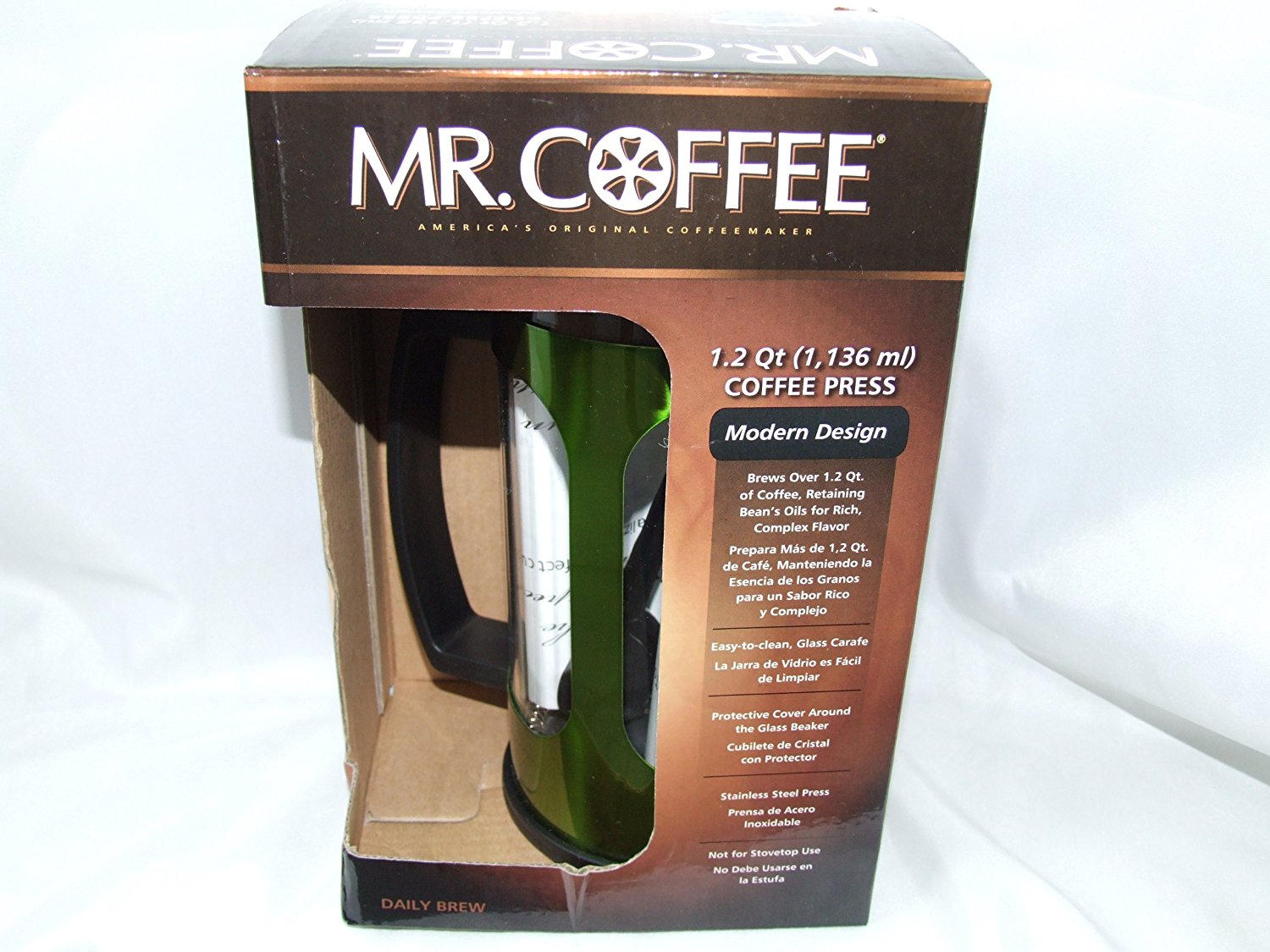 Mr. Coffee 1.2 Qt. Coffee Press should be Mr. Coffee French Press