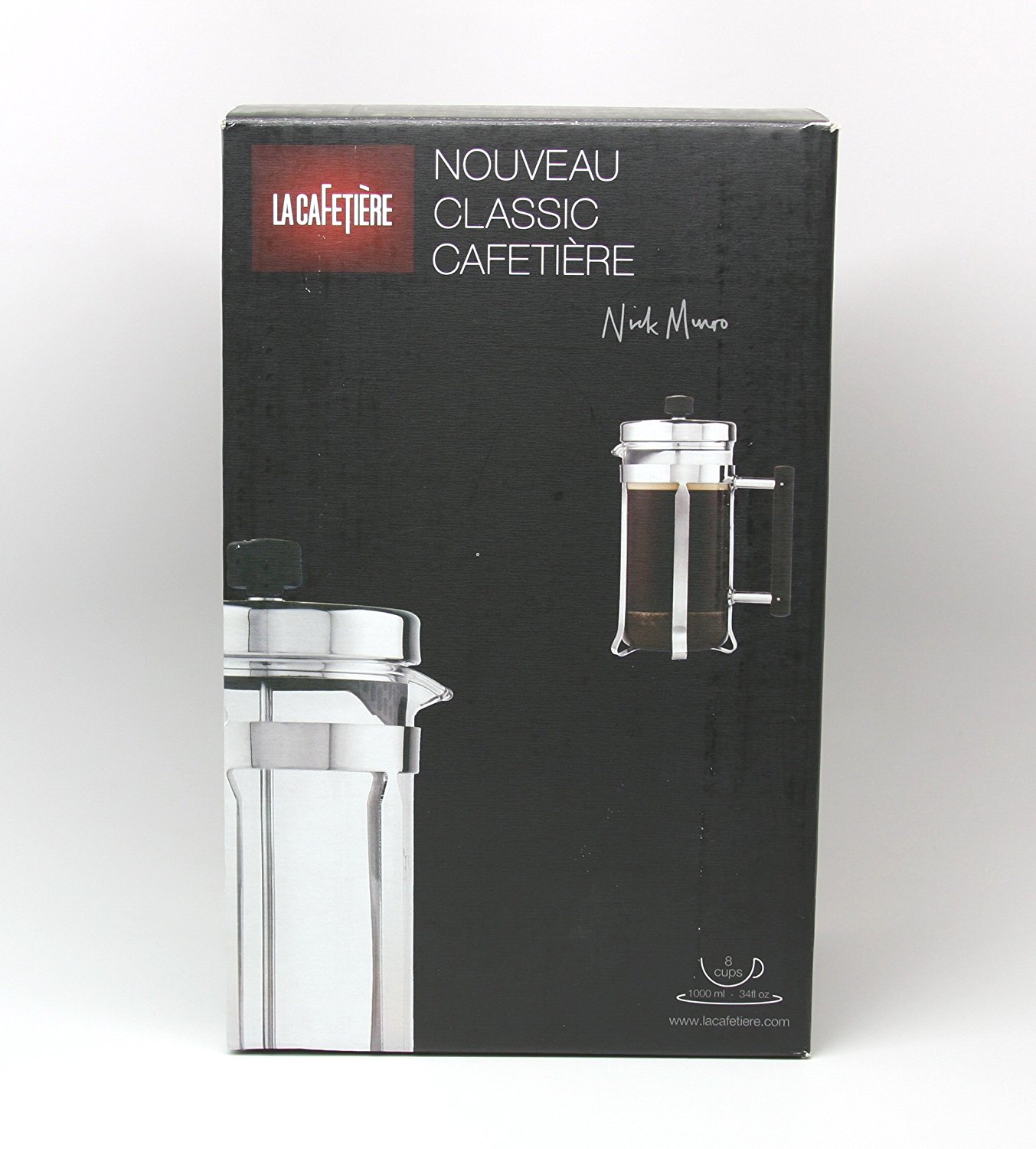 La Cafetiere Classic Nouveau 8Cup French Press (Stainless Steel) N3
