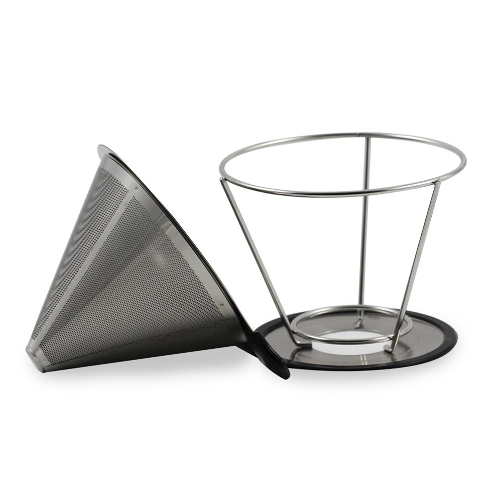 Lindo 4 Cup Stainless Steel Pour Over Coffee Filter N6 free image download