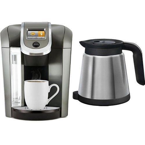Keurig K575 Coffee Maker, Platinum and Keurig 119352 2.0 Thermal Carafe