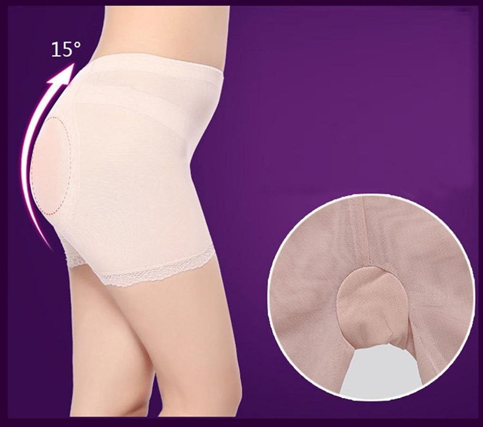Underwear, PHOTNO Hip Up Silicone Pads Lift Butt Enhancer Panties