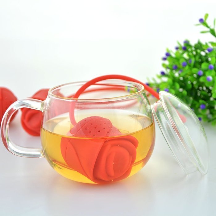 HUAL Tea Strainer Tools Silicone Strainer Loose Leaf Tea Infuser
