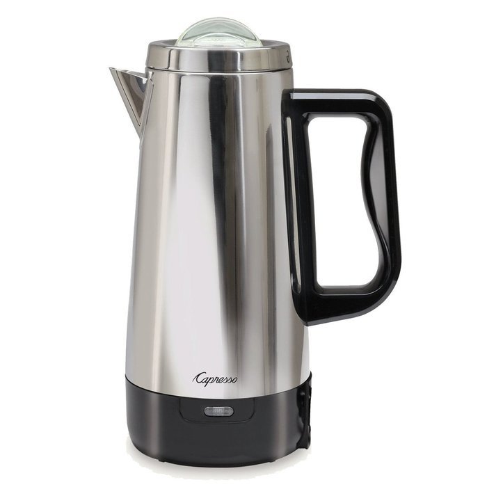Capresso 12Cup Perk Coffee Maker (Stainless Steel Pot & Lid) Bundle N2