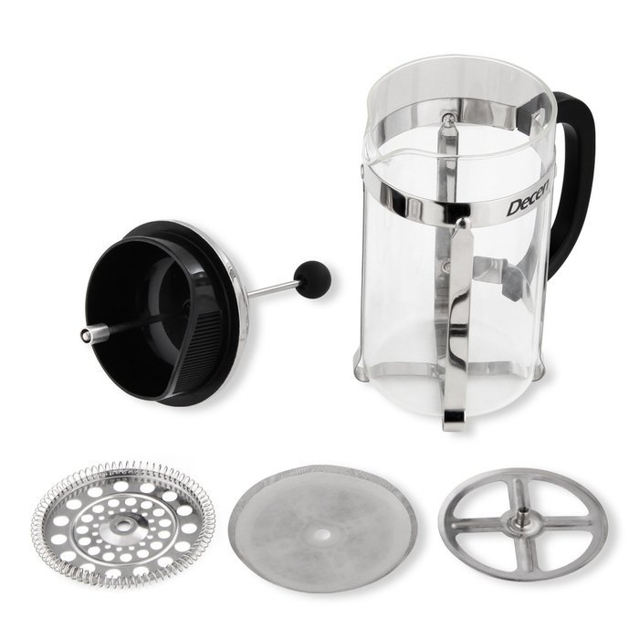 Decen French Press Coffee & Tea Maker 1 Liter, 8 Cups, 34 Oz N5 free