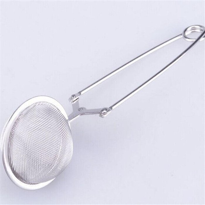 New Stainless Steel Infuser Strainer Mesh Tea Filter Spoon Locking