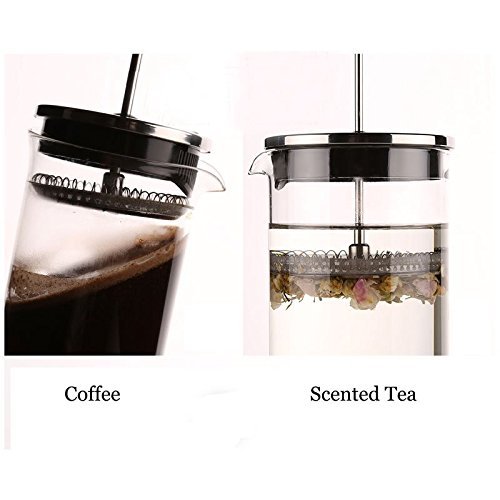 French Press Espresso Maker Cafetiere Triple Filters Stainless Steel