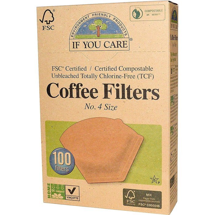 If You Care, Coffee Filters, No. 4 Size, 100 Filters free image download
