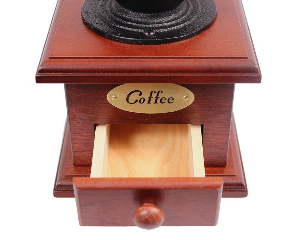 Manual Cast Iron Coffee Bean Grinder with Drawer N5 free image download