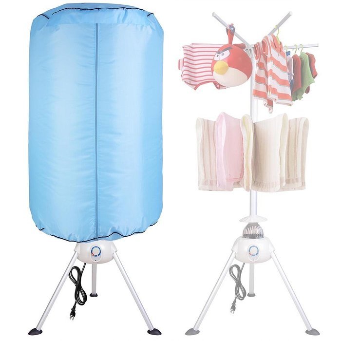 Portable Electric Clothing Dryer Rack 1000W Heater Wardrobe