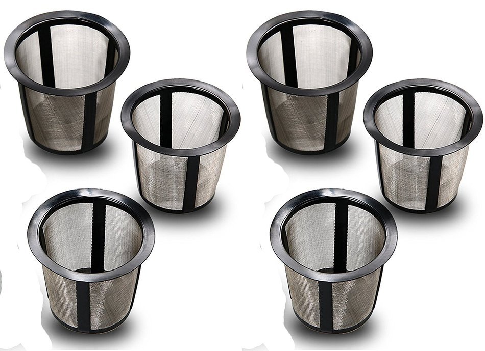 Reusable K Cup Filter Master Set Includes 3 Holders & 6 Mesh Filter