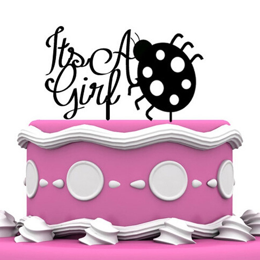 Customized Boy's Acrylic Cake Topper NonToxic Cake Topper Lovely Red