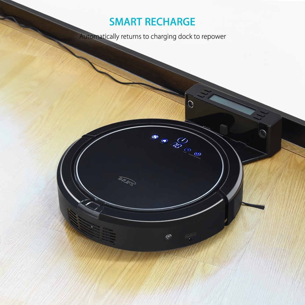 INLIFE Robotic Vacuum Cleaner Automatic Floor Cleaner with Self Charging and Wet /Dry Mop N7