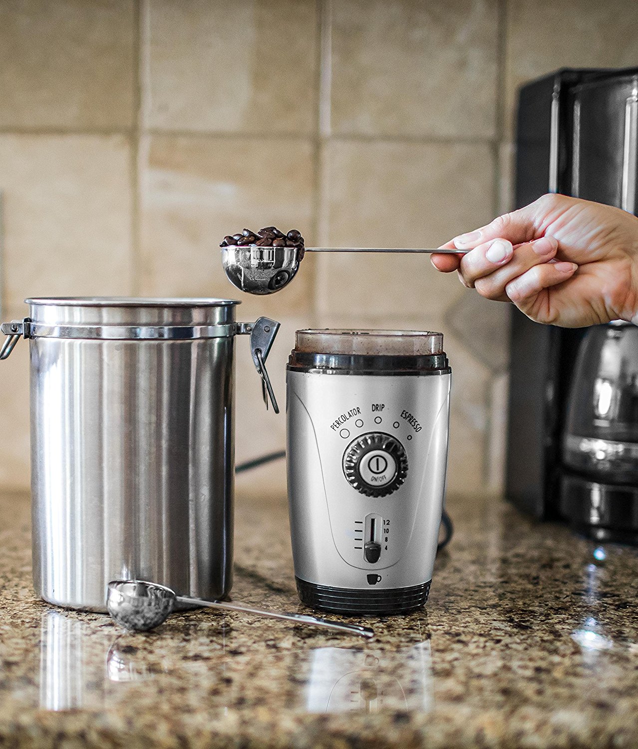 Best Set of 2 Stainless Steel Coffee Scoop Tablespoon Set