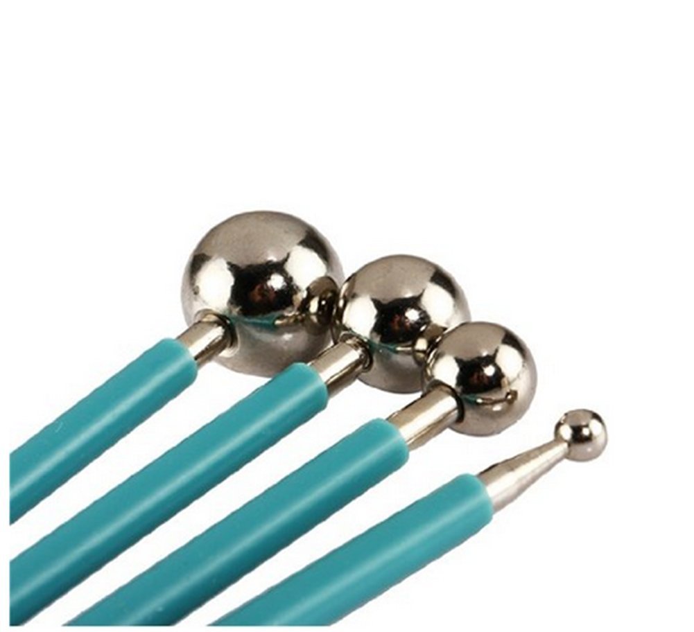 SNW 4Piece Stainless Steel Dual Head DIY Fondant Cake Decorating