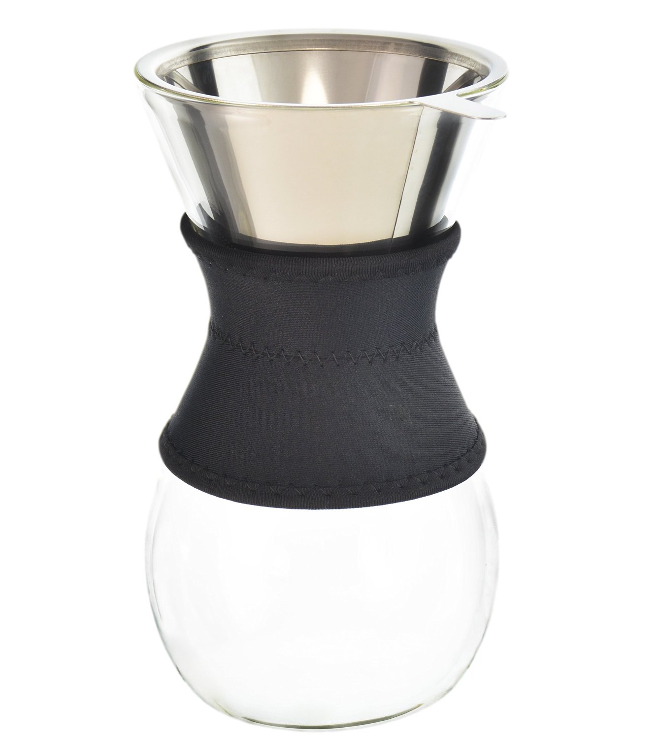 GROSCHE Austin Pour Over Coffee Maker with Permanent Stainless Steel