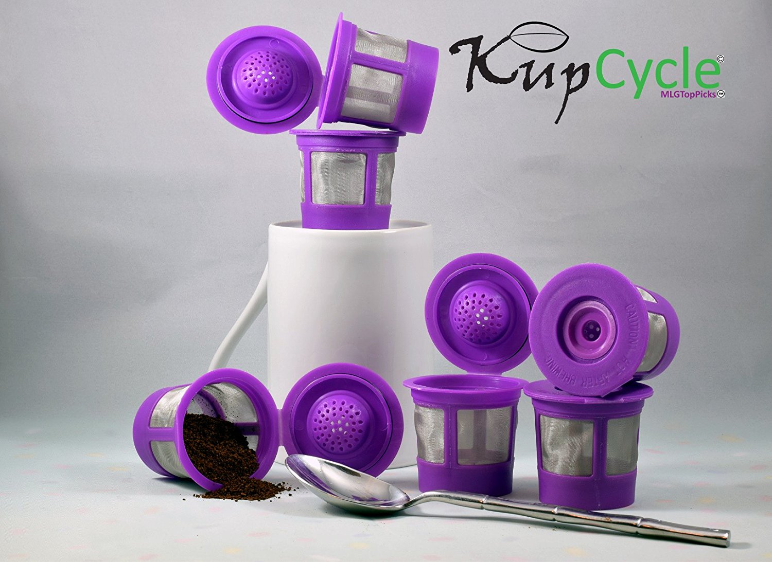 6 Pack KupCycle Reusable K Cup Filters for Keurig 2.0, Backwards