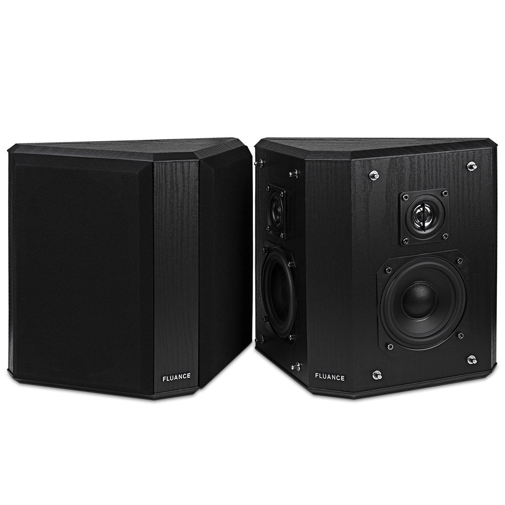 Fluance AVBP2 Home Theater Bipolar Surround Sound Satellite Speakers N5